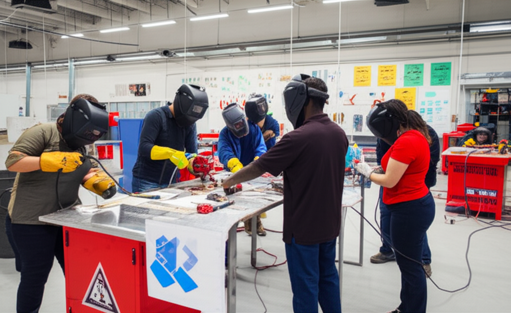 Skilled trades training workshop